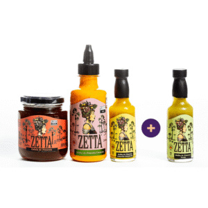 Combo 1 (Geleia + Pimenta Cremosa + Pimenta Amarela e Mostarda + Pimenta Verde)