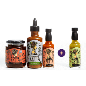 Combo 4 (Geleia + American Sauce + Pimenta Vermelha + Pimenta Verde)