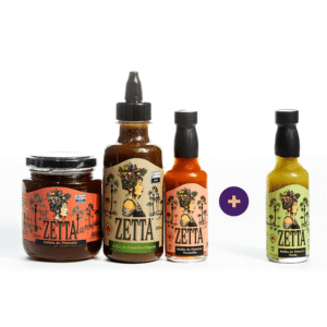 Combo 7 (Geleia + Pimenta Chipotle + Pimenta Vermelha + Pimenta Verde)